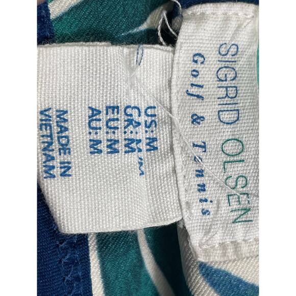 Sigrid Olsen Tropical Leaf Print Golf Skort Women’s Medium Scallop Hem Lined - Picture 4 of 11